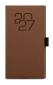 Wochenplaner - Jakub - Stoff - Taschenformat - braun